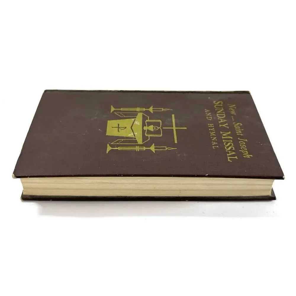 1966 New Saint Joseph Sunday Missal & Hymnal Hardcover Catholic Book Revised